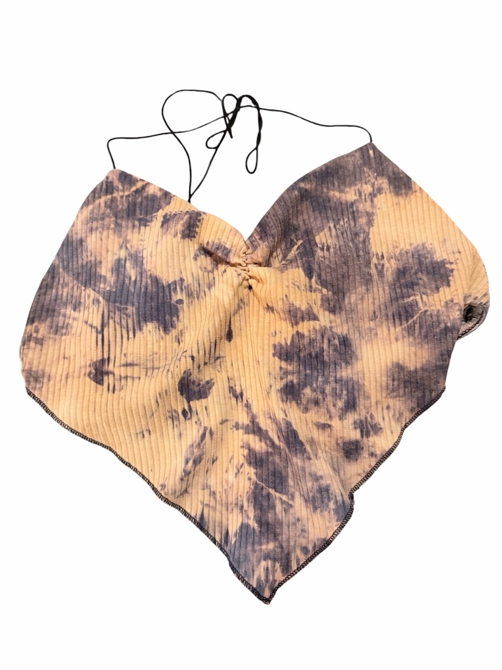 Mixed Bundle Women's Crop & Tank Top Bundle - Black + Yellow Tie-Dye - Picture 7 of 9